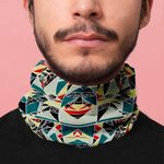 Esarfa Circulara tip Guler Handmade pentru Toate Sezoanele, Privind prin Stroboscop, Multicolor, 40x25 cm fotografia produsului View 5 S