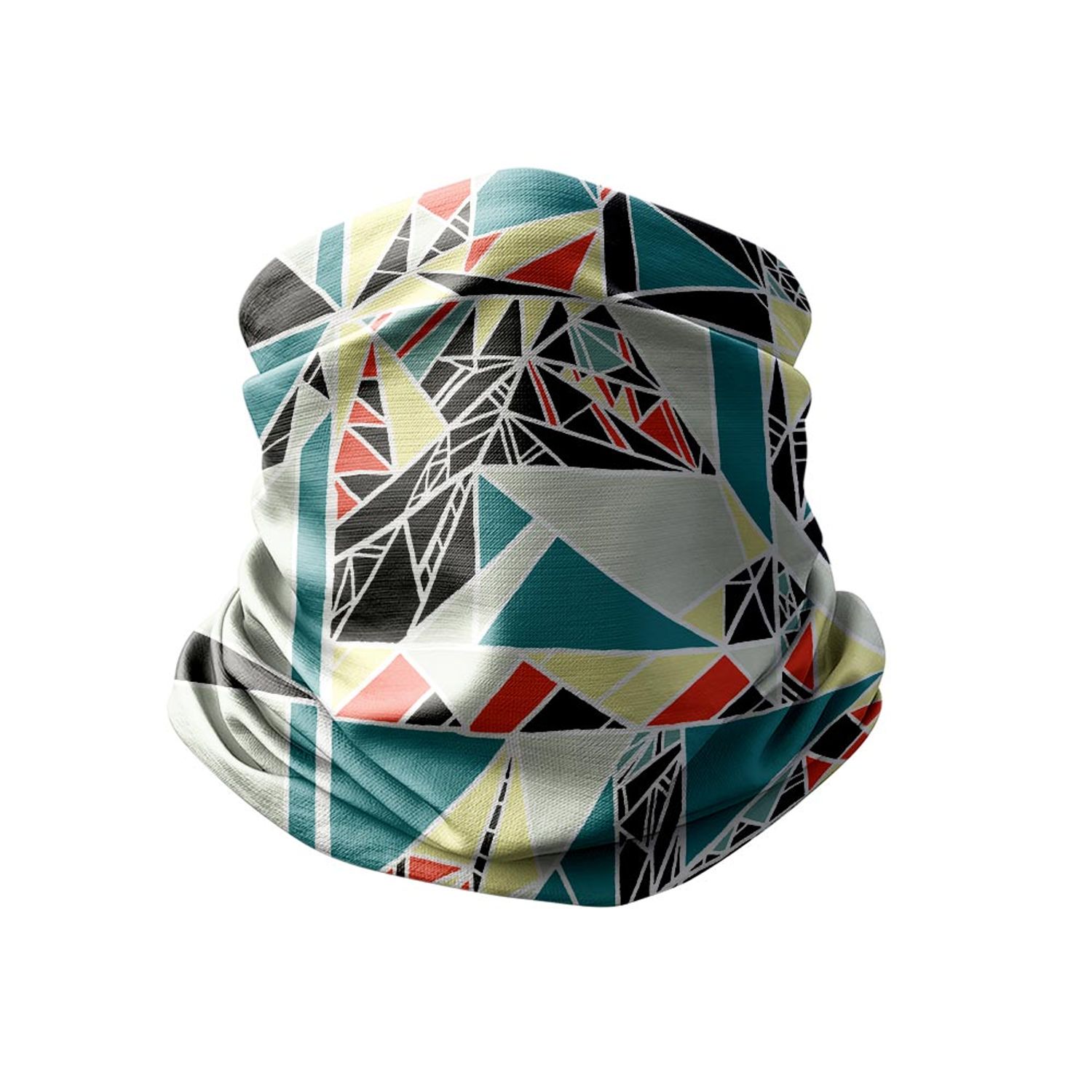 Esarfa Circulara tip Guler Handmade pentru Toate Sezoanele, Matematica si Geometrie, Multicolor, 40x25 cm fotografia produsului