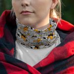 Esarfa Circulara tip Guler Handmade pentru Toate Sezoanele, Multitudine de Pisici, Multicolor, 40x25 cm fotografia produsului View 2 S