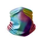 Esarfa Circulara tip Guler Handmade pentru Toate Sezoanele, Abstract Forme Abstracte, Multicolor, 40x25 cm fotografia produsului
