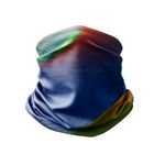 Esarfa Circulara tip Guler Handmade pentru Toate Sezoanele, Abstract Albastru Nostalgic, Multicolor, 40x25 cm fotografia produsului