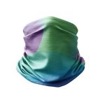 Esarfa Circulara tip Guler Handmade pentru Toate Sezoanele, Abstract Umbre de Culoare, Multicolor, 40x25 cm fotografia produsului