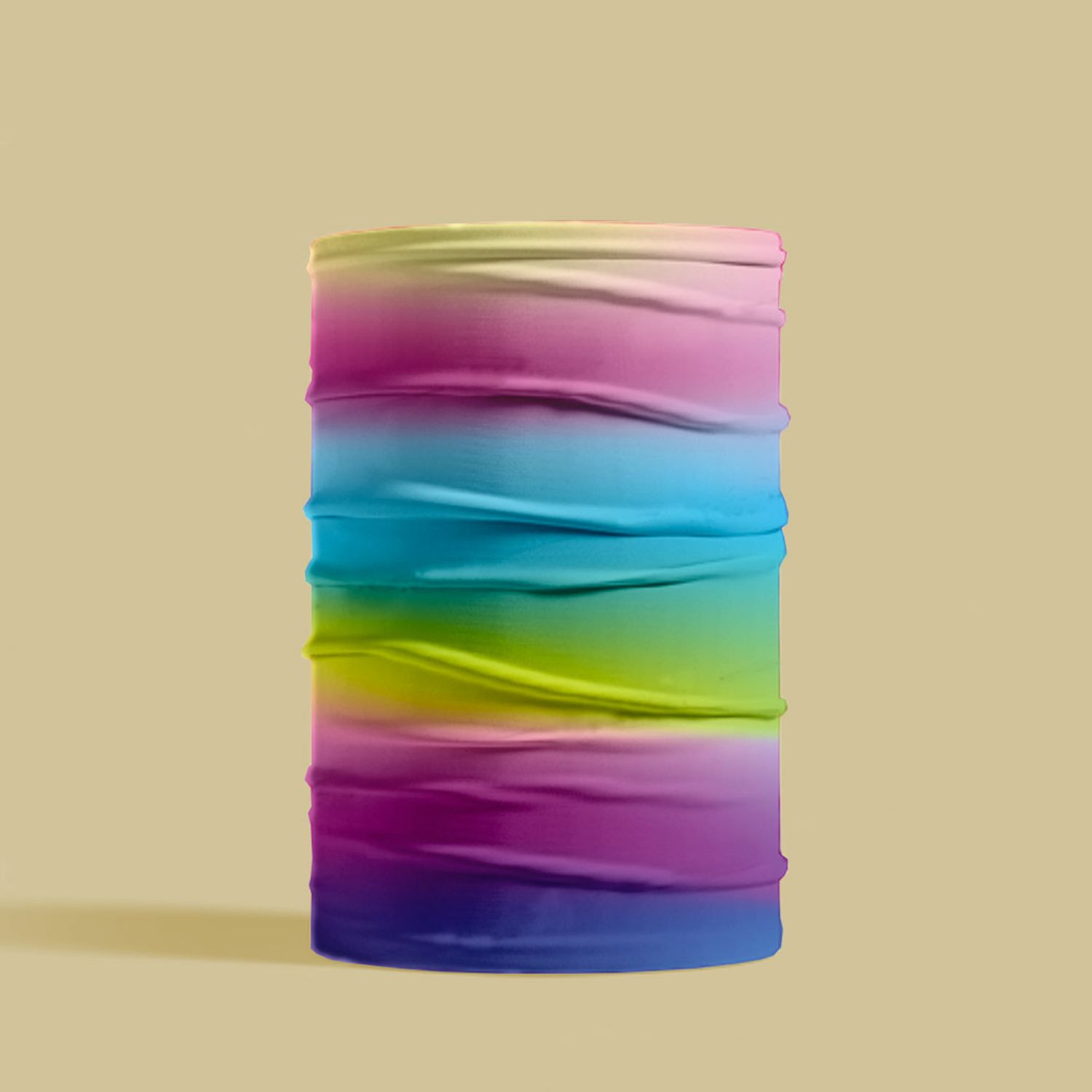 Esarfa Circulara tip Guler Handmade pentru Toate Sezoanele, Abstract Degradeuri Absolute, Multicolor, 40x25 cm fotografia produsului View 2 L