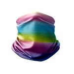 Esarfa Circulara tip Guler Handmade pentru Toate Sezoanele, Abstract Degradeuri Absolute, Multicolor, 40x25 cm fotografia produsului