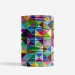 Esarfa Circulara tip Guler Handmade pentru Toate Sezoanele, Abstract Triunghiuri si Patrate In Culori Vintage, - 9061652194494 fotografia produsului View 5 S