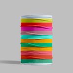 Esarfa Circulara tip Guler Handmade pentru Toate Sezoanele, Abstract Curcubeu, Multicolor, 40x25 cm fotografia produsului View 5 S