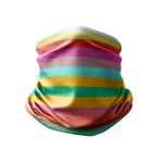 Esarfa Circulara tip Guler Handmade pentru Toate Sezoanele, Abstract Curcubeu, Multicolor, 40x25 cm fotografia produsului