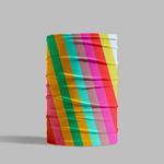 Esarfa Circulara tip Guler Handmade pentru Toate Sezoanele, Abstract Dungi Optimiste, Multicolor, 40x25 cm fotografia produsului View 5 S