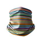 Esarfa Circulara tip Guler Handmade pentru Toate Sezoanele, Abstract Dungi Usoare, Multicolor, 40x25 cm fotografia produsului