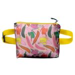Borseta Handmade Fanny Pack, Pattern cu Banane, Multicolor, 22x19 cm fotografia produsului
