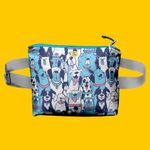 Borseta Handmade Fanny Pack, Caini de Diferite Rase, Multicolor, 22x19 cm fotografia produsului View 5 S