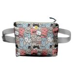 Borseta Handmade Fanny Pack, Pisici la Moda, Multicolor, 22x19 cm fotografia produsului