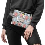 Borseta Handmade Fanny Pack, Pisici la Moda, Multicolor, 22x19 cm fotografia produsului View 3 S