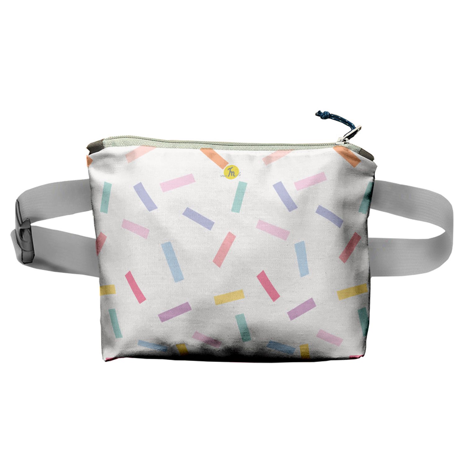 Borseta Handmade Fanny Pack, Abstract Confetti, Multicolor, 22x19 cm fotografia produsului