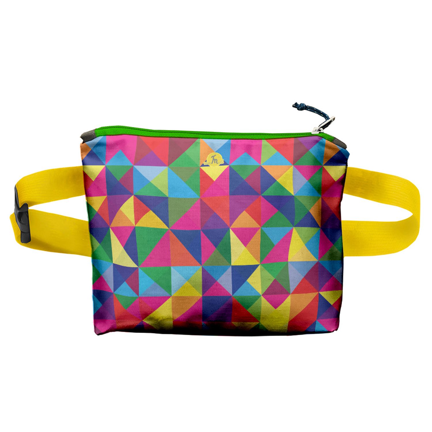Borseta Handmade Fanny Pack, Abstract Rubix Cube, Multicolor, 22x19 cm fotografia produsului