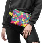 Borseta Handmade Fanny Pack, Abstract Rubix Cube, Multicolor, 22x19 cm fotografia produsului View 3 S