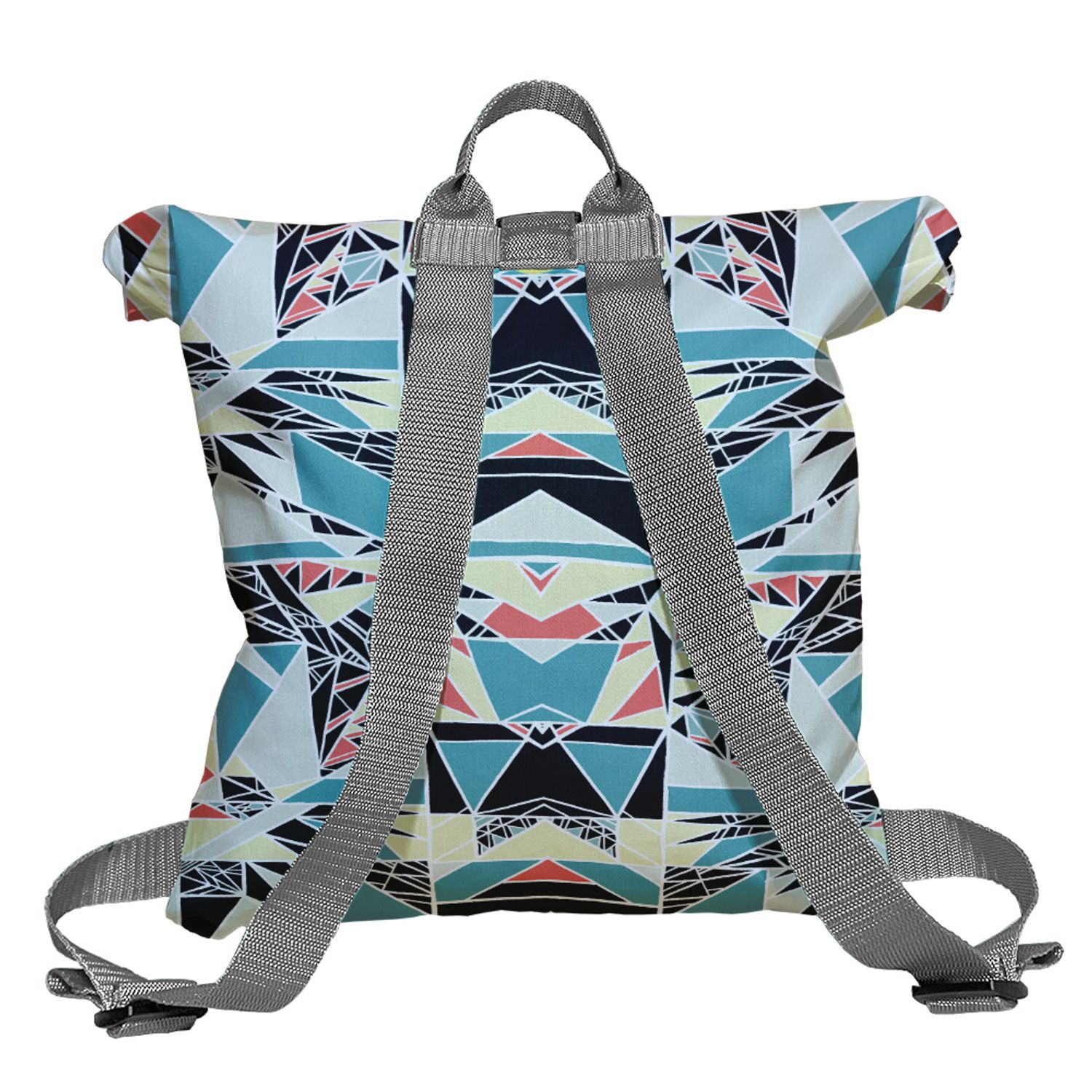 Rucsac Handmade tip Backpack, Privind prin Stroboscop, Multicolor, 45x37 cm fotografia produsului View 2 L