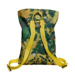 Rucsac Handmade tip Backpack, Padure Tropicala Verde Abstracta, Multicolor, 45x37 cm fotografia produsului View 4 S