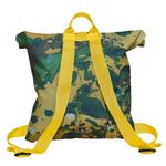 Rucsac Handmade tip Backpack, Padure Tropicala Verde Abstracta, Multicolor, 45x37 cm fotografia produsului View 2 S