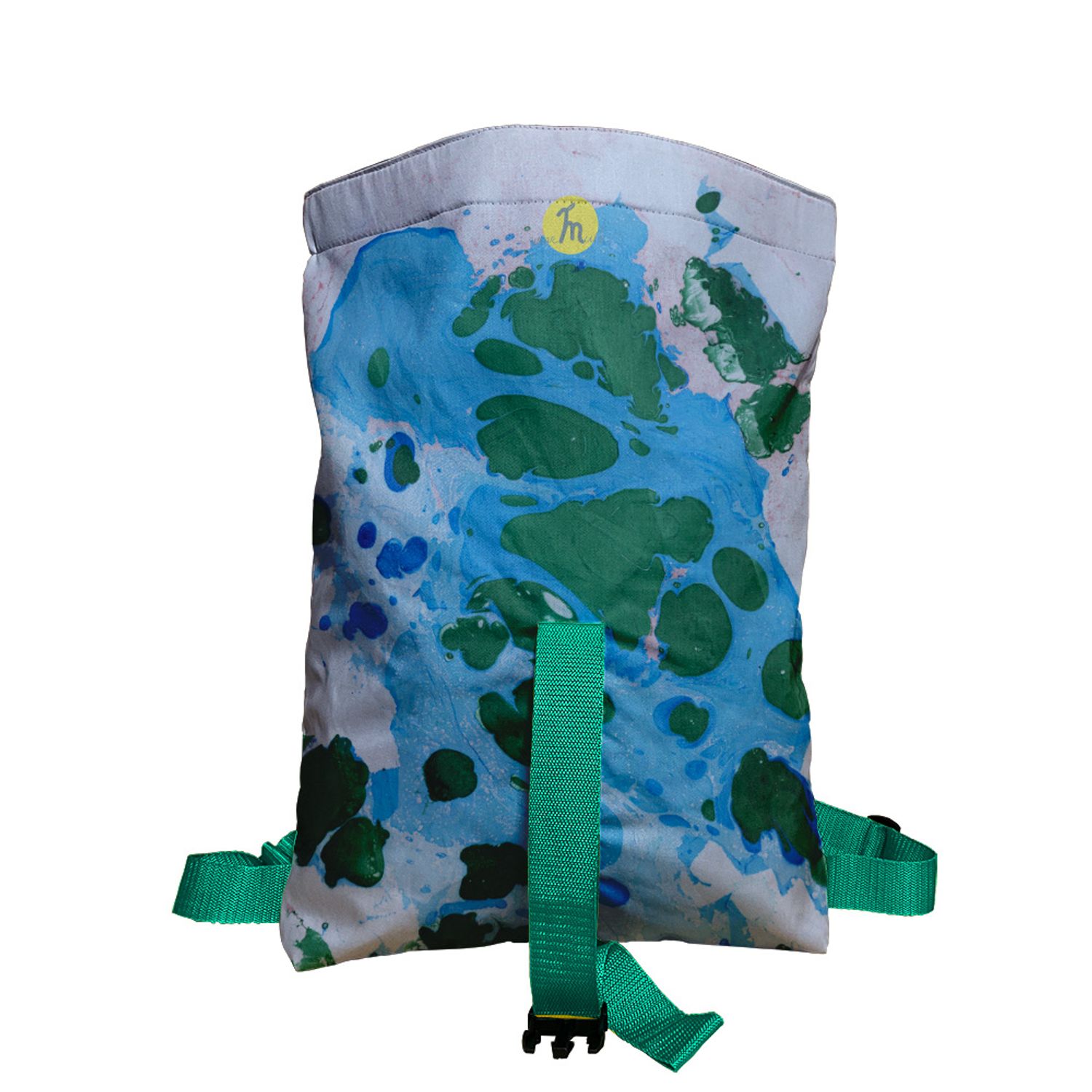 Rucsac Handmade tip Backpack, Picaturi de Acid Abstracte, Multicolor, 45x37 cm fotografia produsului View 3 L