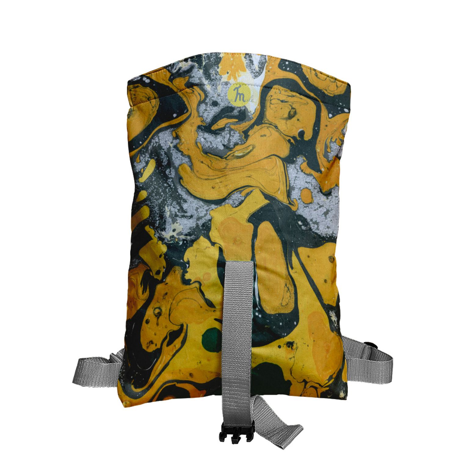 Rucsac Handmade tip Backpack, Cer Instelat Abstract, Multicolor, 45x37 cm fotografia produsului View 3 L