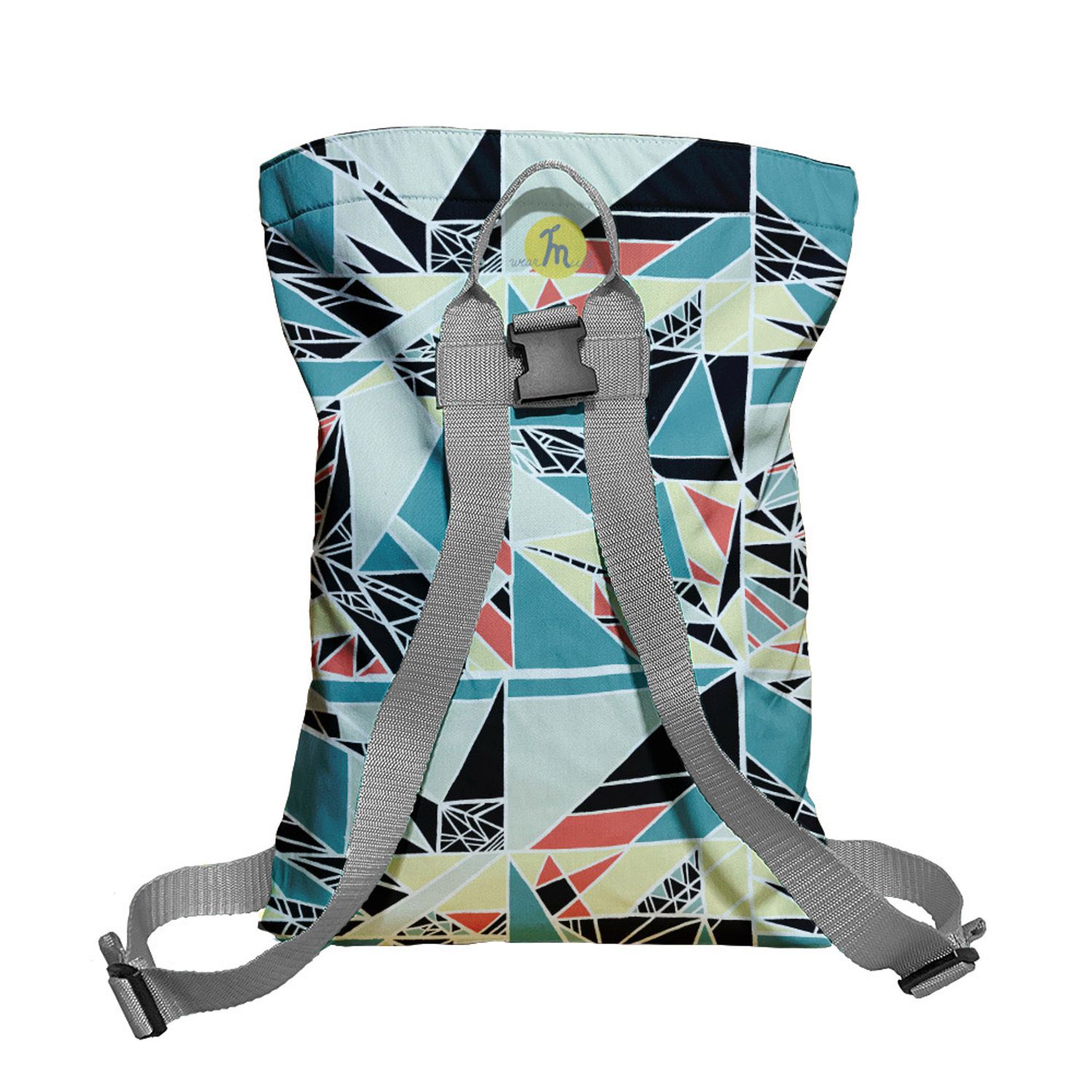 Rucsac Handmade tip Backpack, Matematica si Geometrie, Multicolor, 45x37 cm fotografia produsului View 4 L