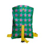 Rucsac Handmade Backpack Abstract, Patrate si Volume, Multicolor, 45x37 cm fotografia produsului View 3 S