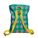 Rucsac Handmade Backpack Abstract, Patrate si Volume, Multicolor, 45x37 cm fotografia produsului View 4 S