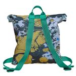 Rucsac Handmade tip Backpack, Fum Galben Abstract, Multicolor, 45x37 cm fotografia produsului View 2 S