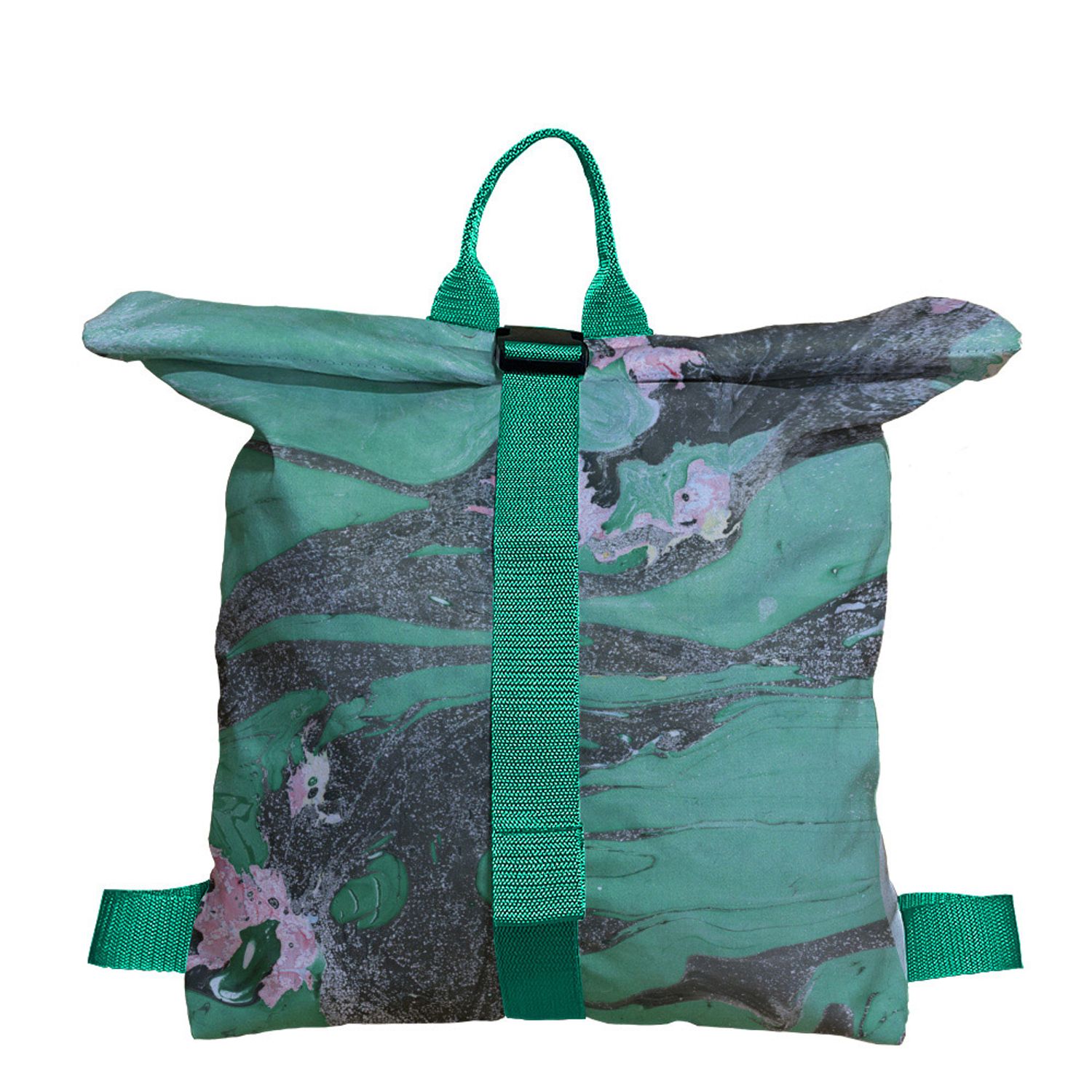 Rucsac Handmade tip Backpack, Fabrica de Carbuni, Multicolor, 45x37 cm fotografia produsului