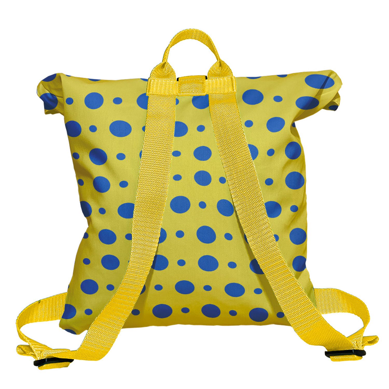 Rucsac Handmade Backpack Abstract, Cercuri Mici si Mari, Multicolor, 45x37 cm fotografia produsului View 2 L