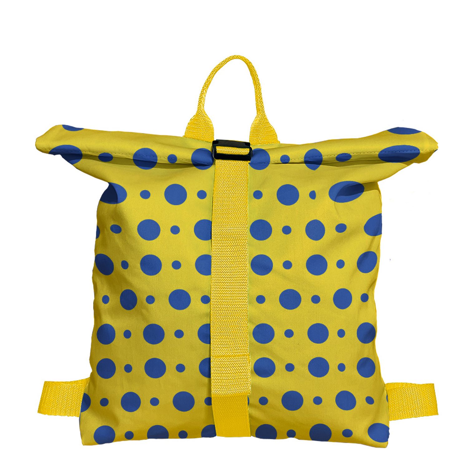 Rucsac Handmade Backpack Abstract, Cercuri Mici si Mari, Multicolor, 45x37 cm fotografia produsului