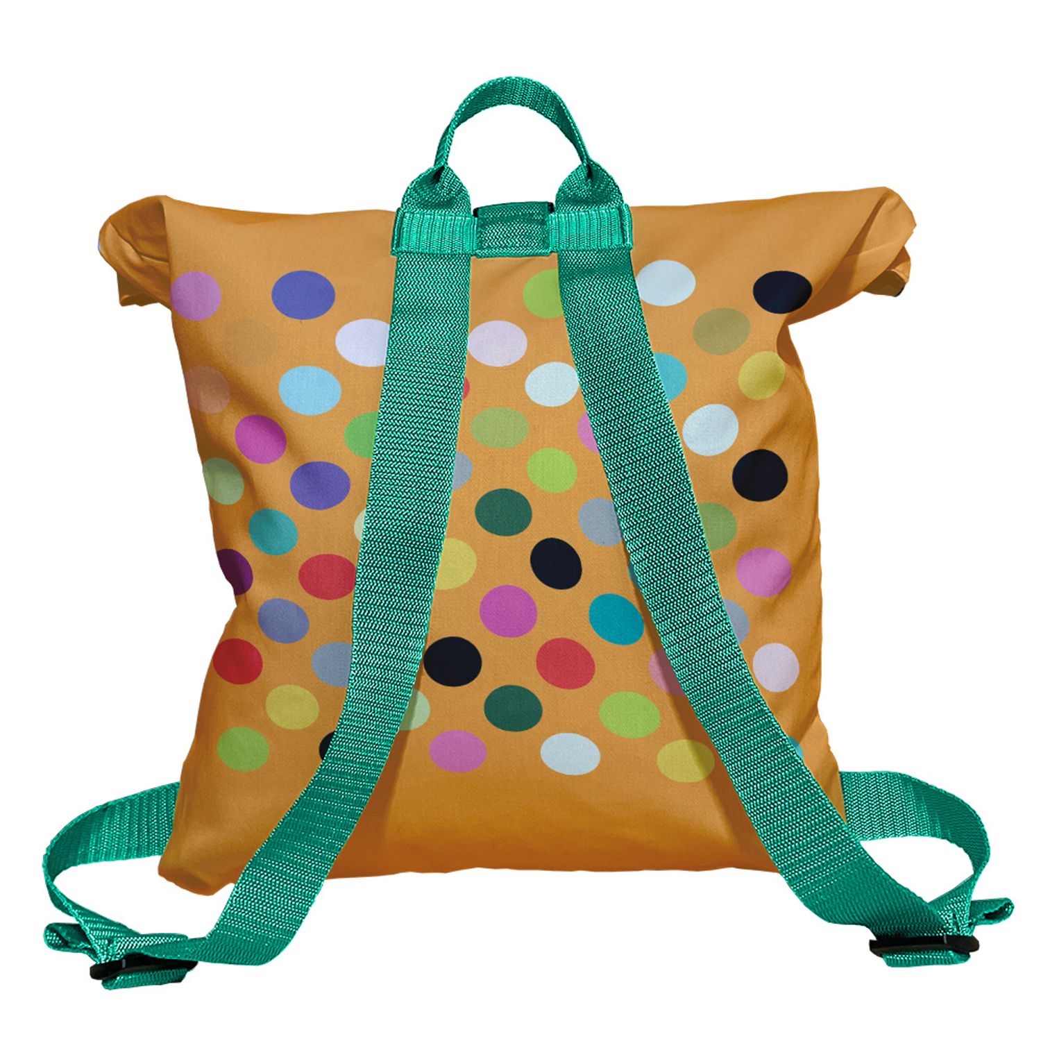 Rucsac Handmade Backpack Abstract, Buline Colorate, Multicolor, 45x37 cm fotografia produsului View 2 L