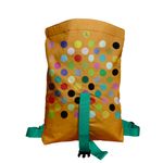 Rucsac Handmade Backpack Abstract, Buline Colorate, Multicolor, 45x37 cm fotografia produsului View 3 S