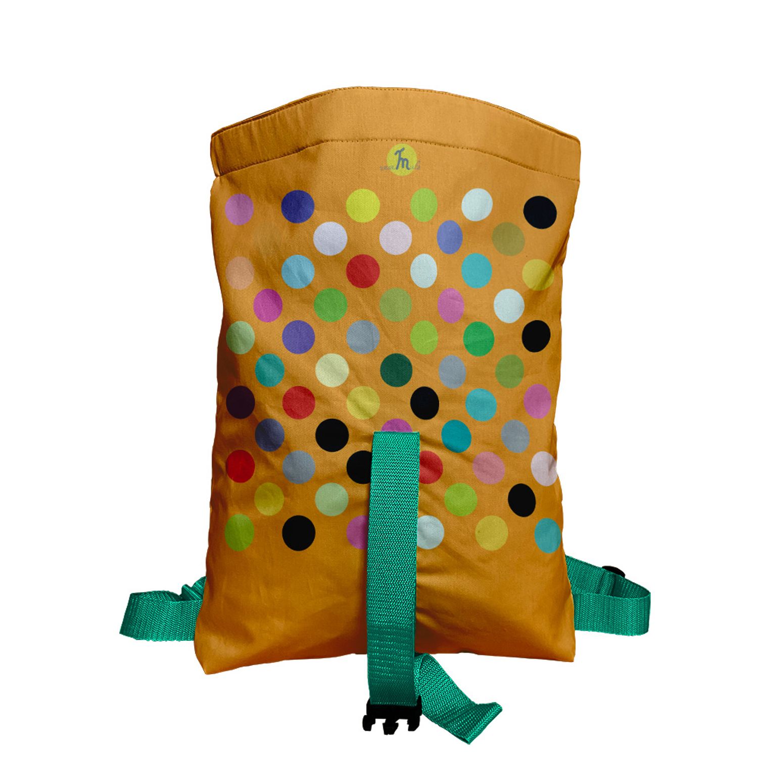 Rucsac Handmade Backpack Abstract, Buline Colorate, Multicolor, 45x37 cm fotografia produsului View 3 L