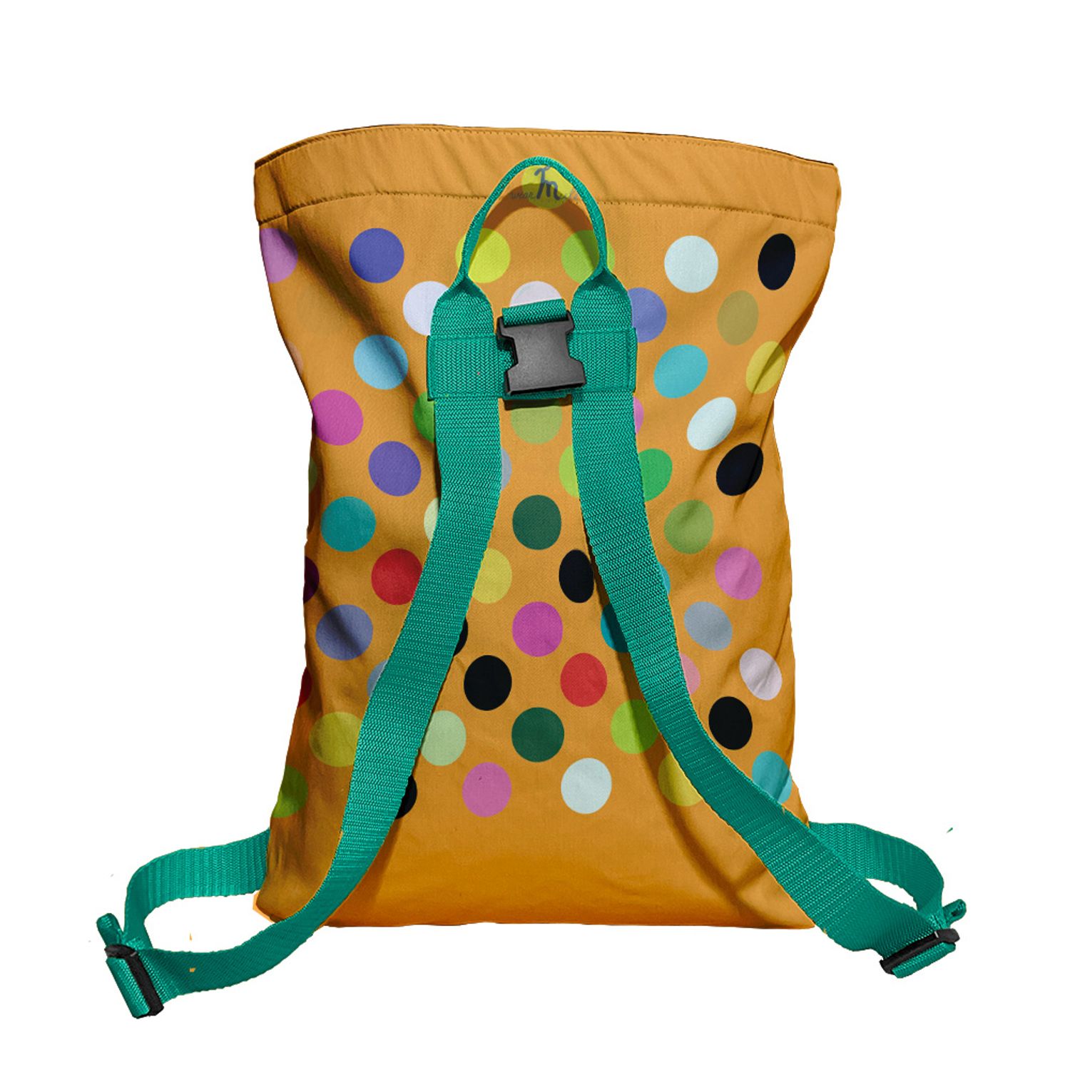 Rucsac Handmade Backpack Abstract, Buline Colorate, Multicolor, 45x37 cm fotografia produsului View 4 L