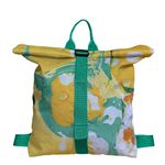Rucsac Handmade tip Backpack, Limonada cu Lamai si Lime, Multicolor, 45x37 cm fotografia produsului
