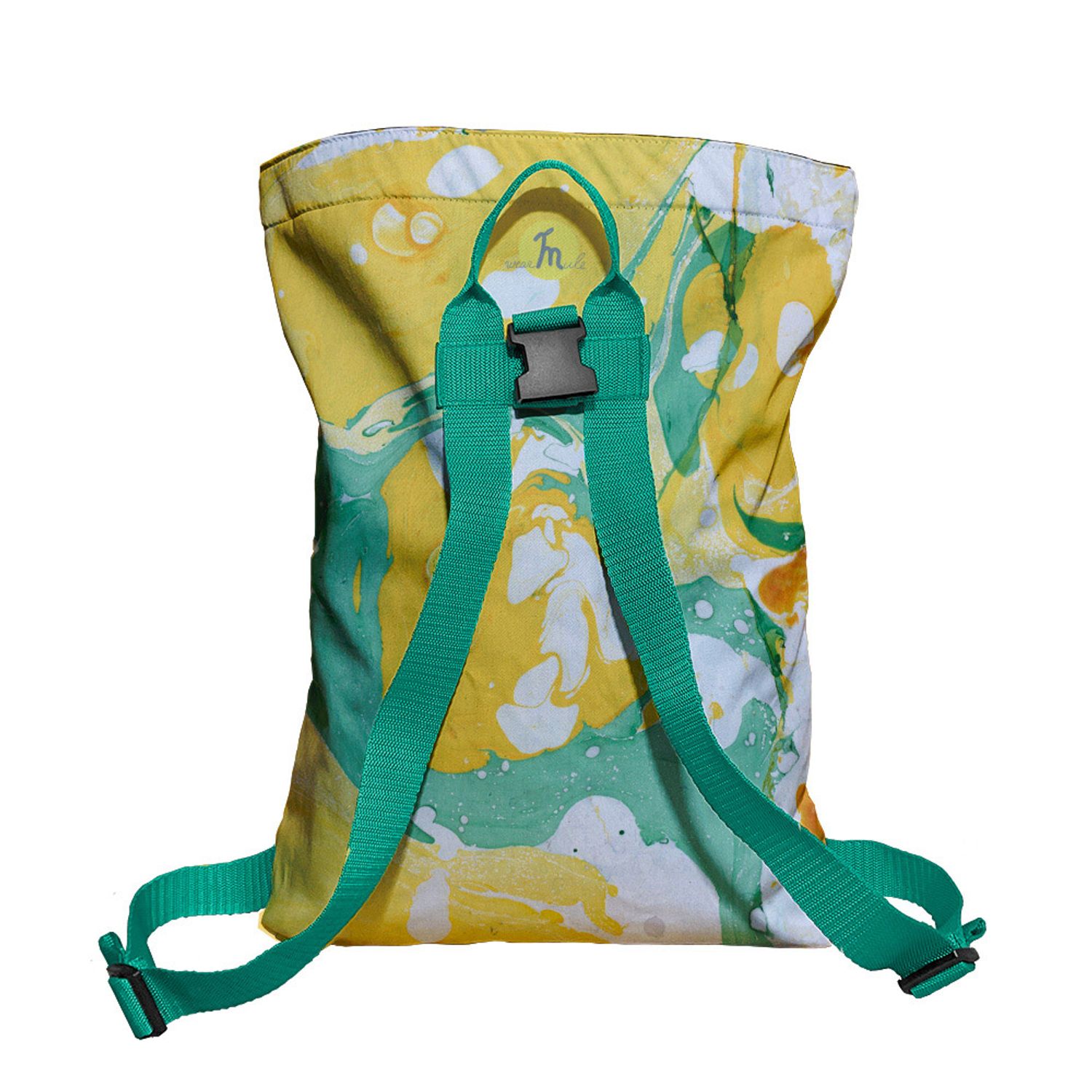 Rucsac Handmade tip Backpack, Limonada cu Lamai si Lime, Multicolor, 45x37 cm fotografia produsului View 4 L
