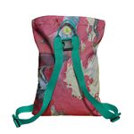Rucsac Handmade tip Backpack, Rosu Intens Abstract, Multicolor, 45x37 cm fotografia produsului View 4 S