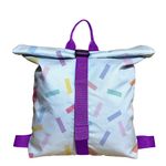 Rucsac Handmade Backpack Abstract, Confetti, Multicolor, 45x37 cm fotografia produsului