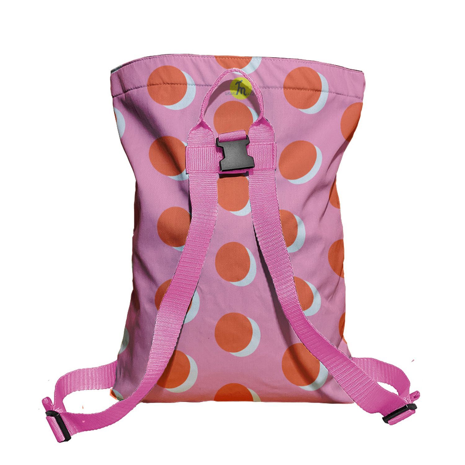 Rucsac Handmade Backpack Abstract, Buline Neserioase, Multicolor, 45x37 cm fotografia produsului View 4 L