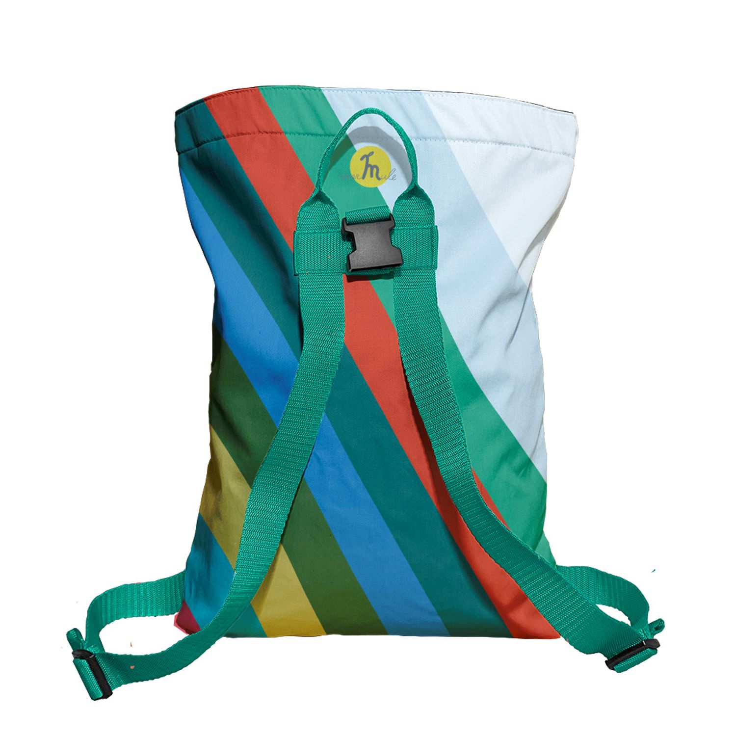 Rucsac Handmade Backpack Abstract, Avalansa de Culori, Multicolor, 45x37 cm fotografia produsului View 4 L