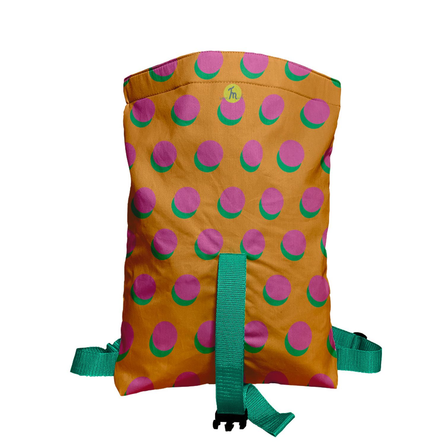 Rucsac Handmade Backpack Abstract, Cercuri Colorate, Multicolor, 45x37 cm fotografia produsului View 3 L