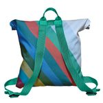 Rucsac Handmade Backpack Abstract, Avalansa de Culori, Multicolor, 45x37 cm fotografia produsului View 2 S