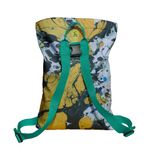 Rucsac Handmade tip Backpack, Fum Galben Abstract, Multicolor, 45x37 cm fotografia produsului View 4 S