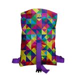 Rucsac Handmade Backpack Abstract, Rubix Cube, Multicolor, 45x37 cm fotografia produsului View 3 S