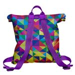 Rucsac Handmade Backpack Abstract, Rubix Cube, Multicolor, 45x37 cm fotografia produsului View 2 S