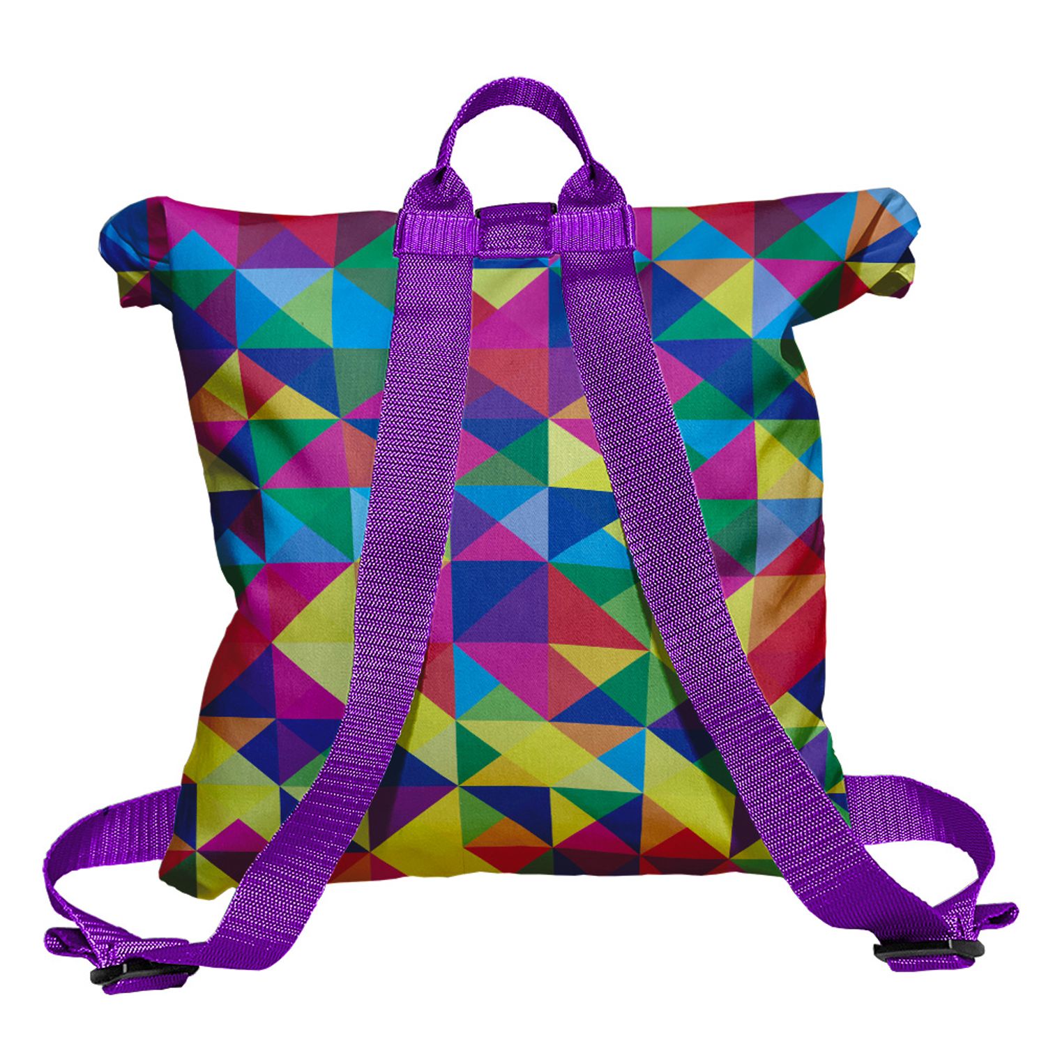 Rucsac Handmade Backpack Abstract, Rubix Cube, Multicolor, 45x37 cm fotografia produsului View 2 L