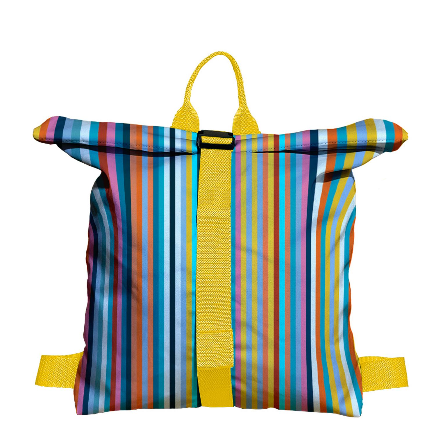 Rucsac Handmade Backpack Abstract, Dungi Easy Stripes, Multicolor, 45x37 cm fotografia produsului