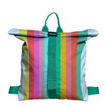 Rucsac Handmade Backpack Abstract, Curcubeu Feel the Rainbow, Multicolor, 45x37 cm fotografia produsului